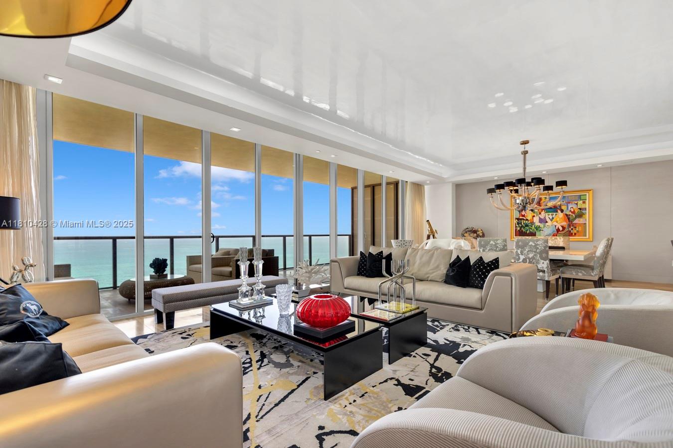Direct oceanfront terrace at the St. Regis Bal Harbour Residence 2403S, listed by Brenda Friend